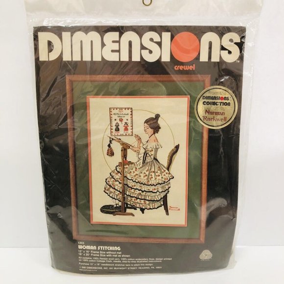 Dimensions Office Vintage Dimensions Crewel 981 Embroidery Kit